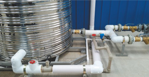 空壓機余熱熱水工程管道應(yīng)用